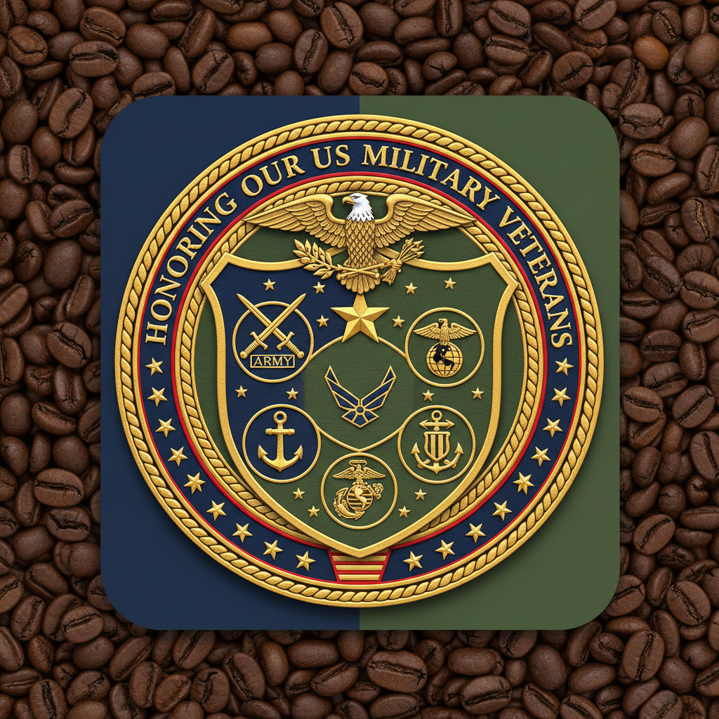 Honoring Our US Military Veterans Badge
